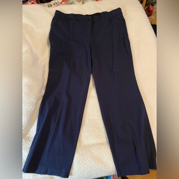 Lane Bryant Pants - Lane Bryant Women’s Deep Blue Dress Pants elastic waist.  22 regular